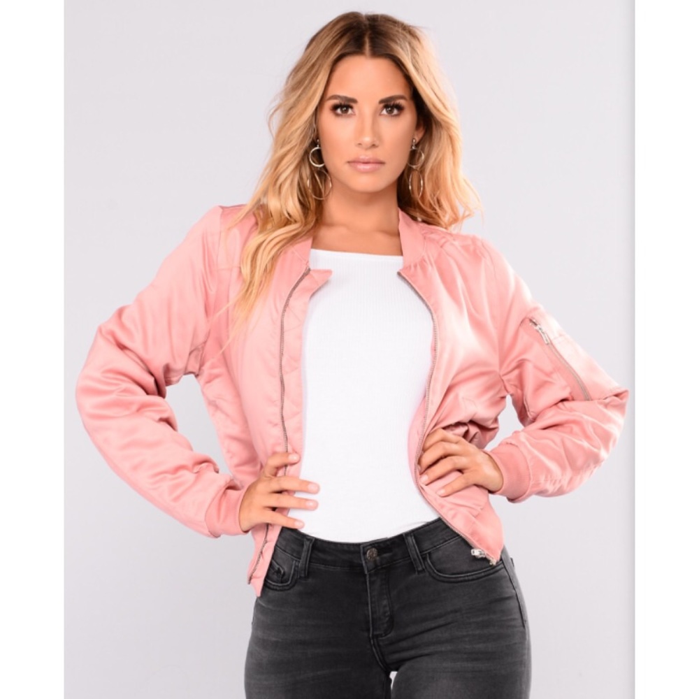 Shay Satin Bomber Jacket